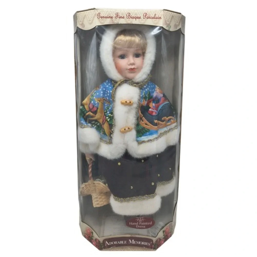 Adorable Memories Bisque Porcelain Doll Holiday 18